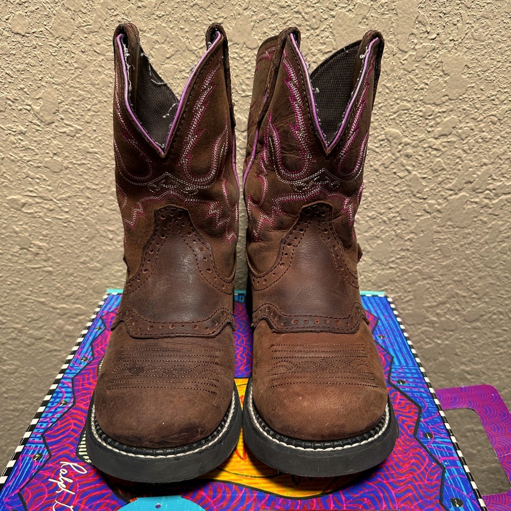 Justin Boots Women’s Pink/Brown Western Boots